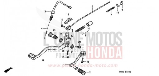 PEDALE XLR125RW de 1998